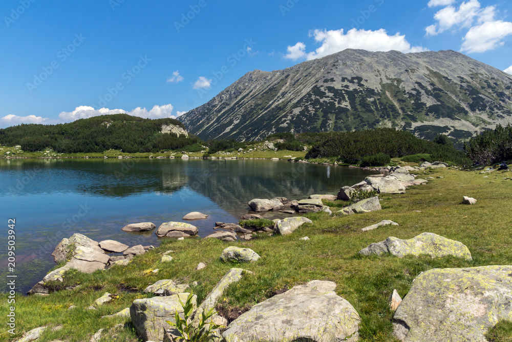 Amazing Landscape with Muratovo Lake and Todorka peak, Pirin Mountain, Bulgaria