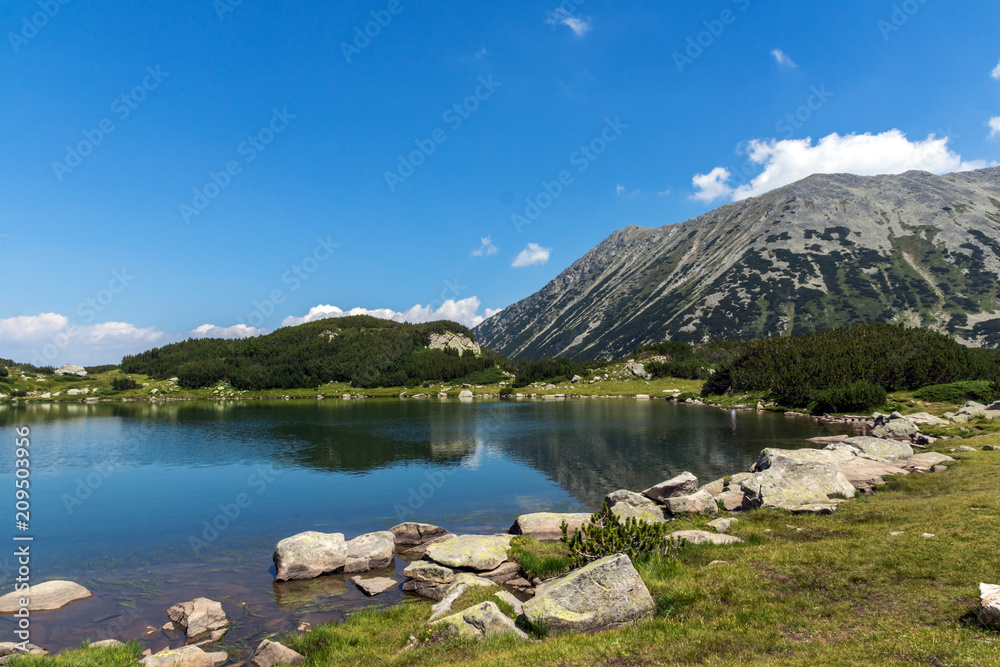 Amazing Landscape with Muratovo Lake and Todorka peak, Pirin Mountain, Bulgaria