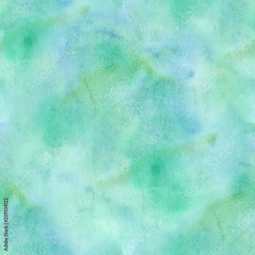 seamless abstract blue/green watercolor background, texture.