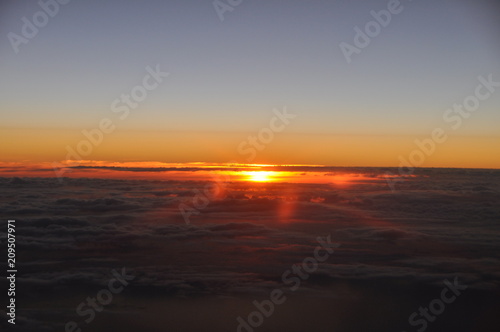 Sunset from a plane © Antony
