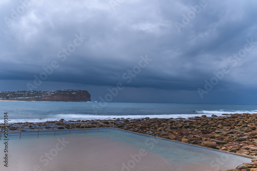 Sea Pool Seascape and Shelf Cloud