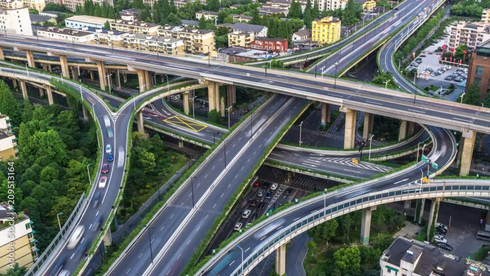 timelapse of busy traffic in urban timelapse of busy traffic in urban