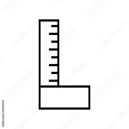 modern vector drawing draft for the miter