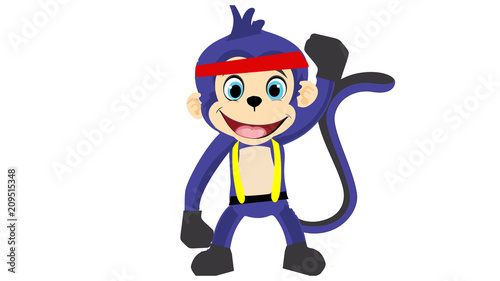 Canvas Print monkey headband