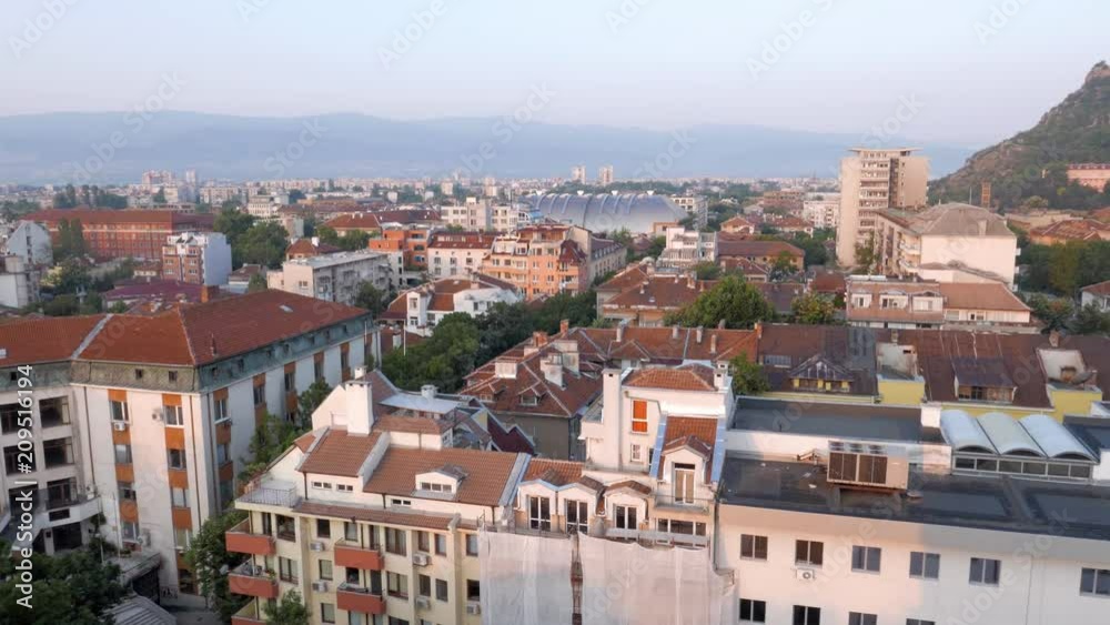 PLOVDIV, BULGARIA: View of Plovdiv, Bulgaria, at sunset PLOVDIV, BULGARIA: View of Plovdiv, Bulgaria, at sunset
