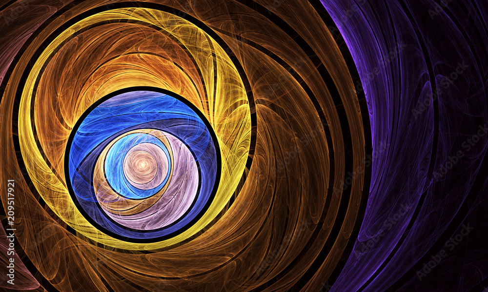 Obraz premium streszczenie fraktalna tło, tekstura, fraktalna spirala