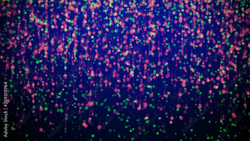 Glowing rain giving particles down, designer background. Glowing rain giving particles down, designer background.