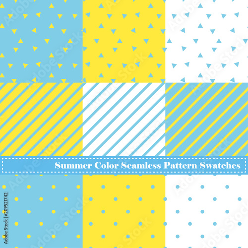 夏カラーのパターンセット