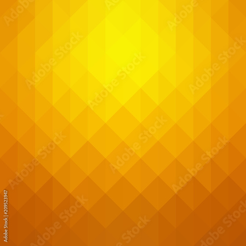 Abstract geometric pattern. Gold triangles background