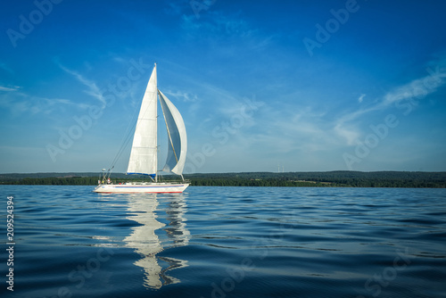 Sailboat on big Swedish lake