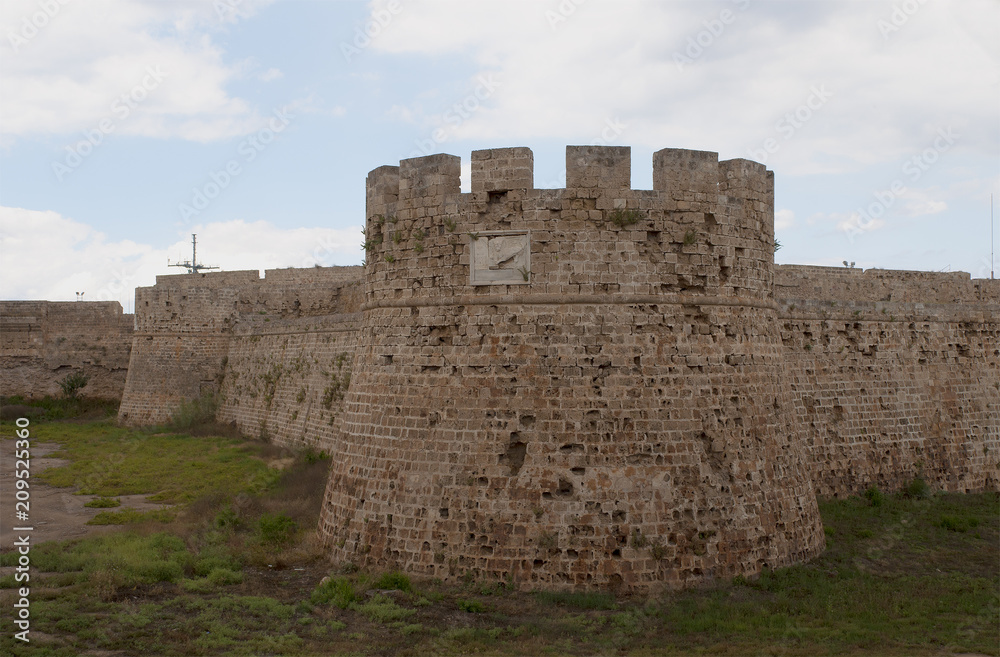 A fragment of the Venetian castle in Famagusta. Northern Cyprus