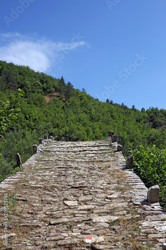 stone path Kalogeriko bridge Zagoria Greece photo