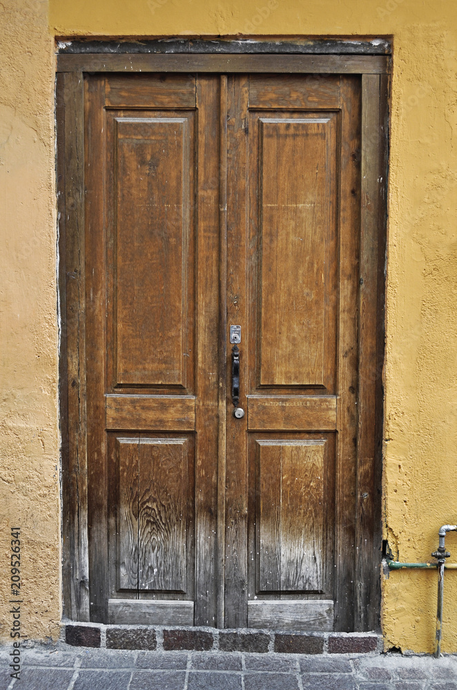 Old rusty Mexican colonial door in Guanajuato Mexico