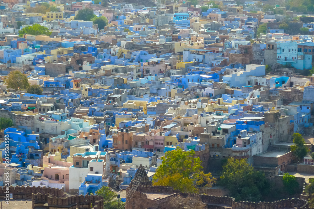 Jodhpur, the Blue City of Rajasthan in India, Asia