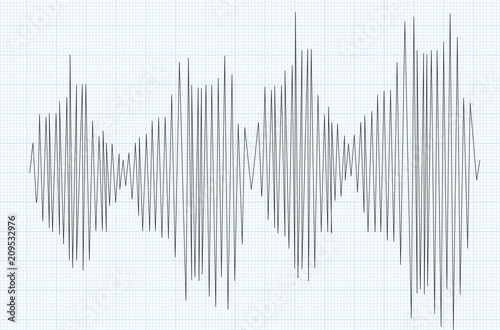 Line graph. vector illustration