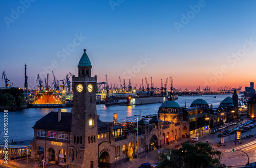 Free and Hanseatic City of Hamburg - St. Pauli Piers..