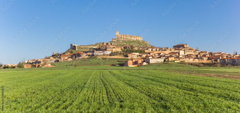 Panorama of Atienza and the hilltop castle, Spain