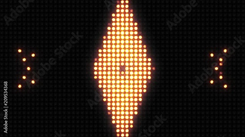 Endless pulsation of the pattern on the wall of light