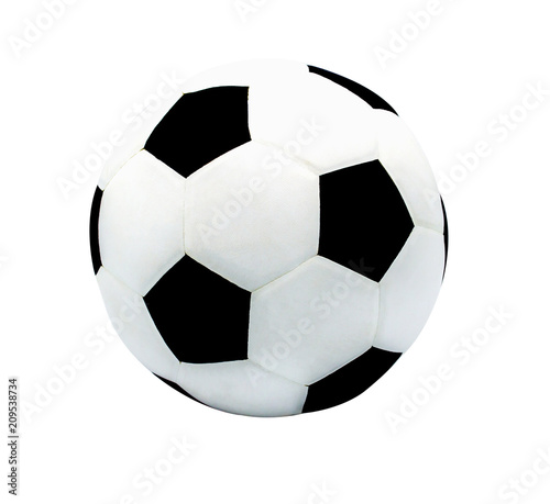 soccer ball isolated on white with clipping path