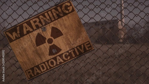 Sign is prevented about the radiation