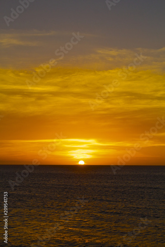 【ブラジルのビーチリゾート】ジェリコアコアラの夕焼け