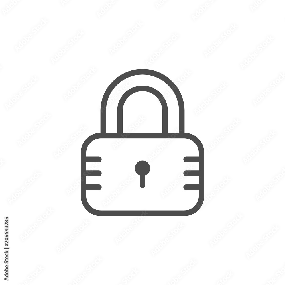 Lock line icon Lock line icon