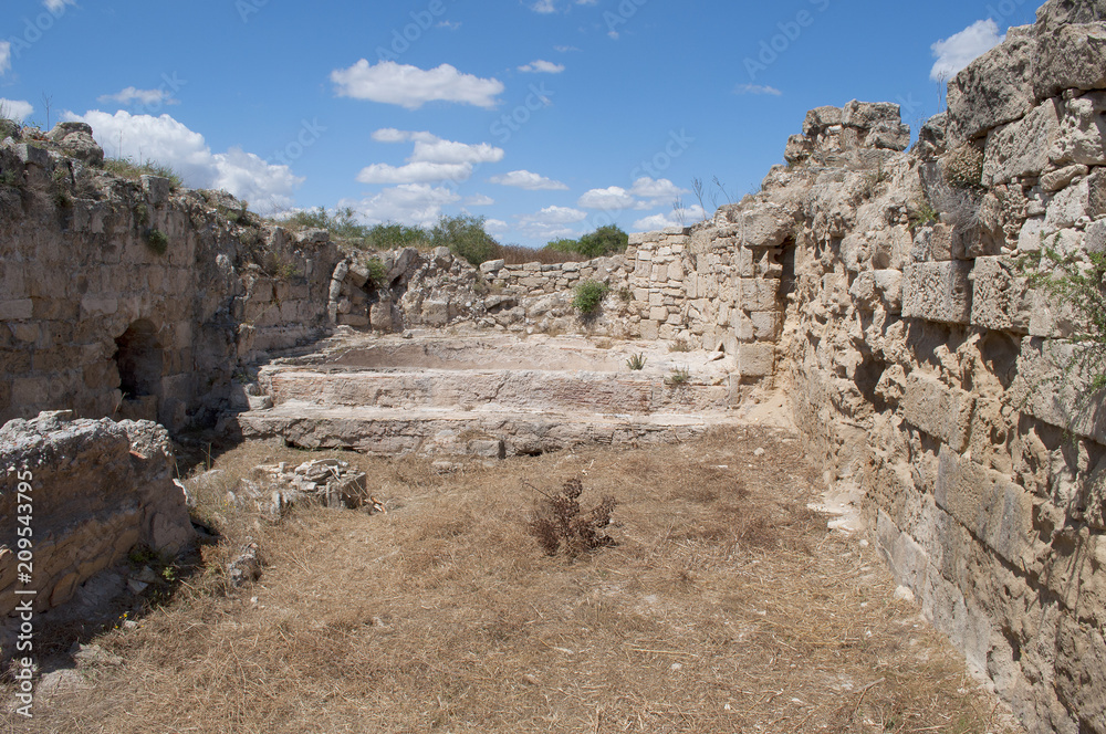 Ruins of ancient baths in Salamis, northern Cyprus Ruins of ancient baths in Salamis, northern Cyprus