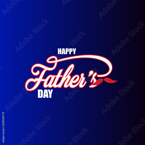 Happy Father's Day Vector Template Design Illustration