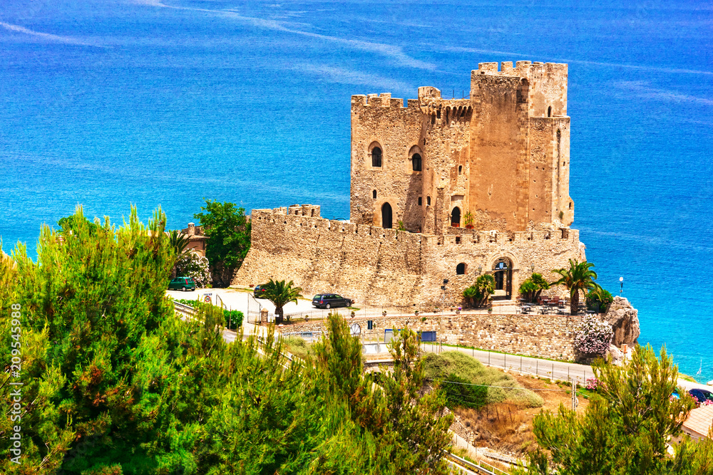 beautiful sea and castles of Italy - Roseto Capo Spulico in Calabria