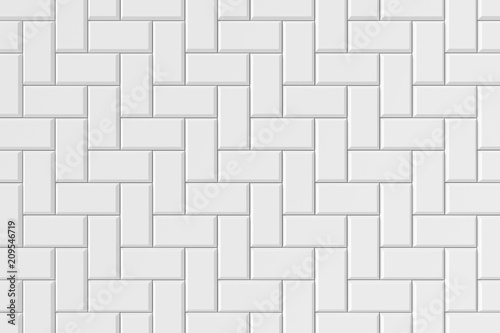 Modern tile wall. 3D rendering.