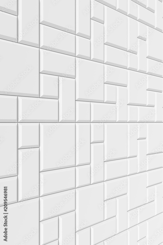 Modern tile wall. 3D rendering. Modern tile wall. 3D rendering.