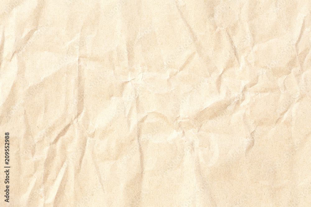 Old Crumpled brown paper texture