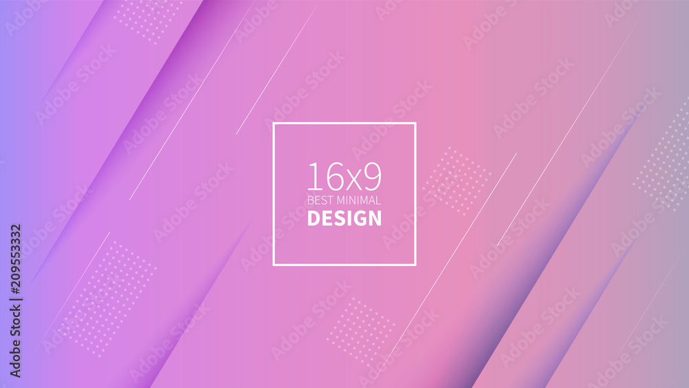 Futuristic design pink background. Templates for placards, banners, flyers, presentations and reports. Minimal geometric, dynamic shapes composition, motion design, geometric style flat. EPS10