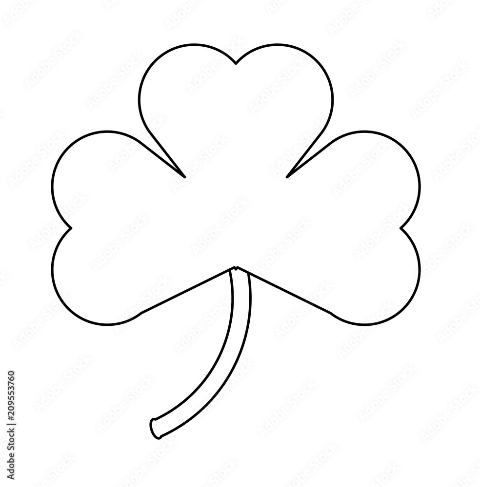 clover icon over white background, vector illustration clover icon over white background, vector illustration