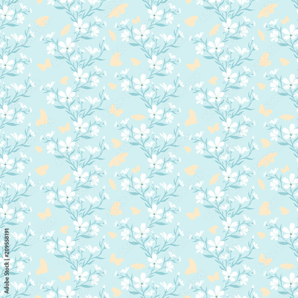 Seamless pattern with silhouette pants