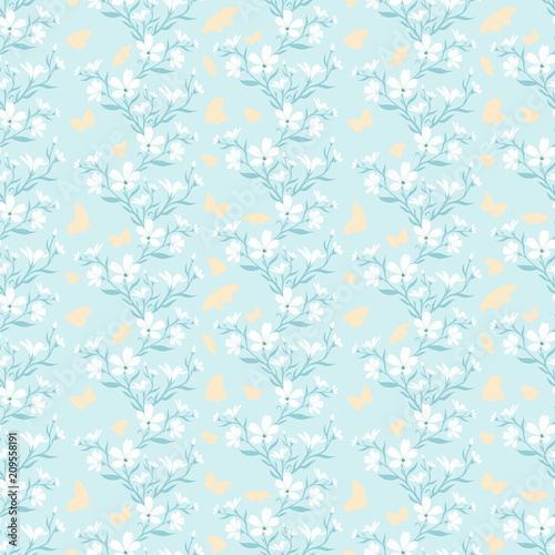 Seamless pattern with silhouette pants