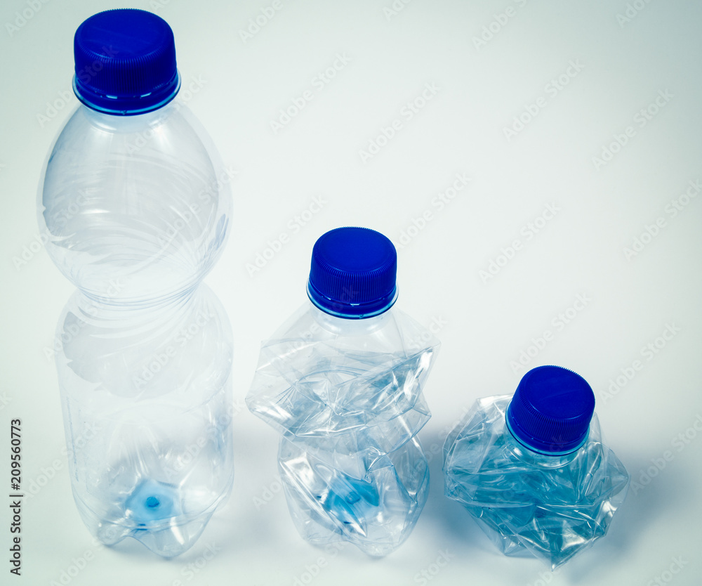 Plastic beverage bottles. Recycling concept . Plastic beverage bottles. Recycling concept .