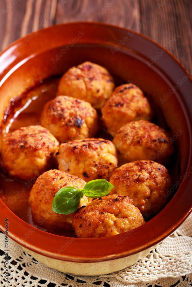 Baked turkey fillet meatballs Baked turkey fillet meatballs