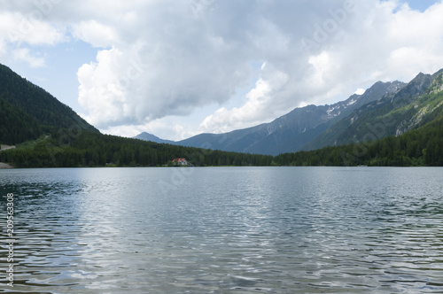 Anterselva lake at late spring.