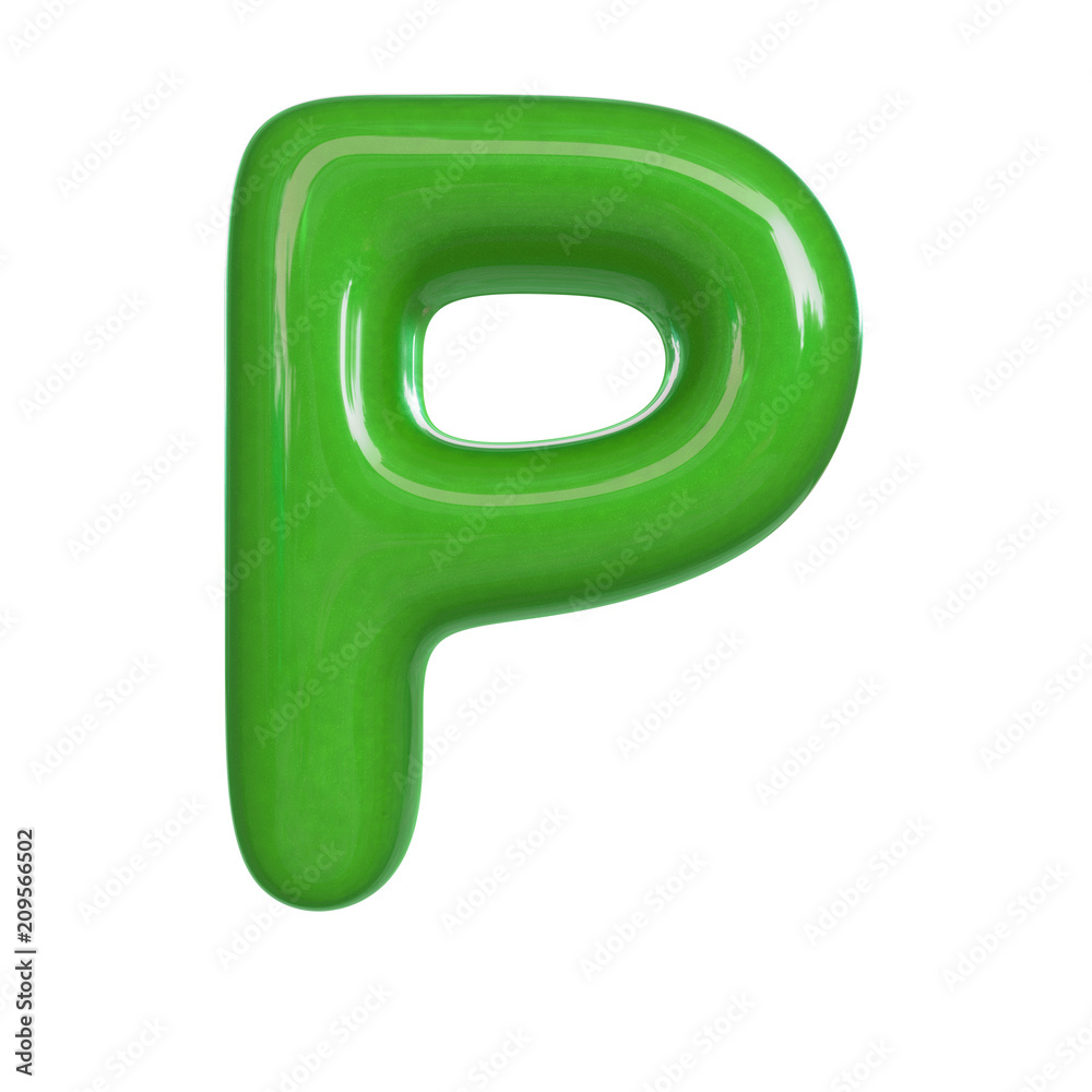 bubble letters p