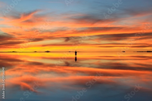 Uyuni Reflection and Sunset 1