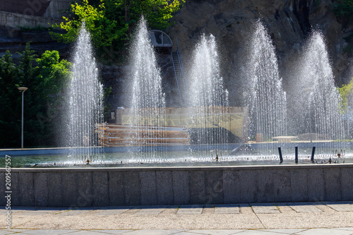 Fountain in Rike park,Tbilisi, Georgia
