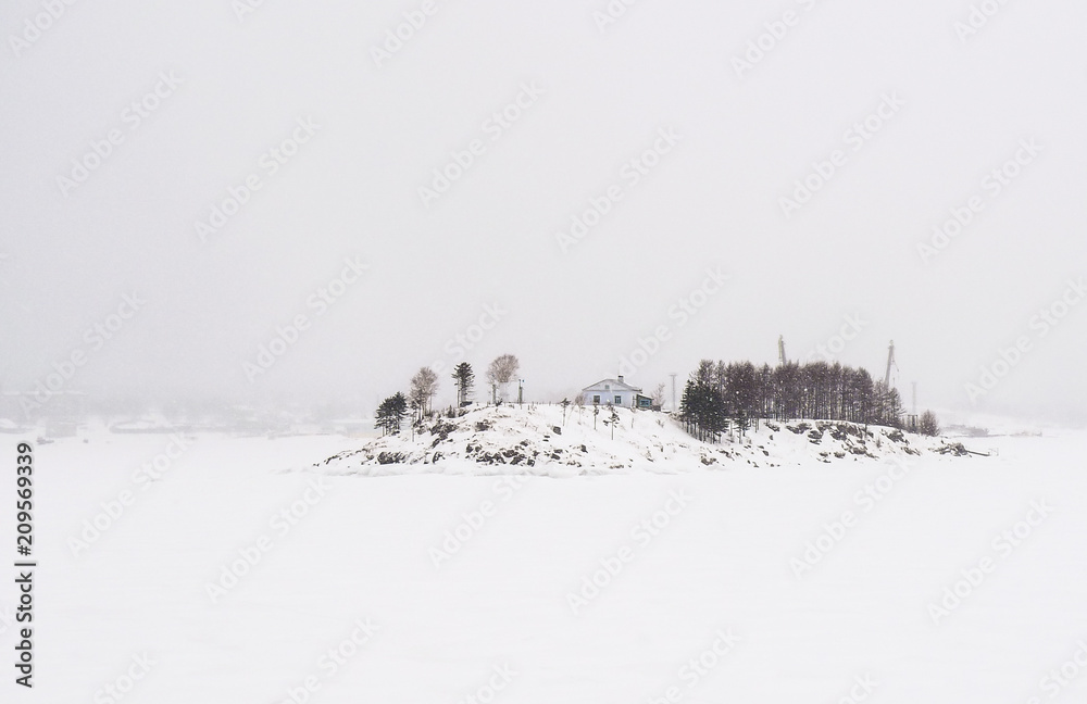Winter Island in the Gulf of Sovetskaya Gavan