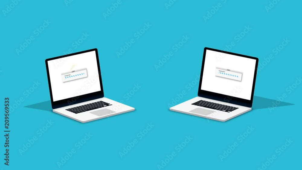 Files or data transferring process between two notebooks. Backup, sharing files.