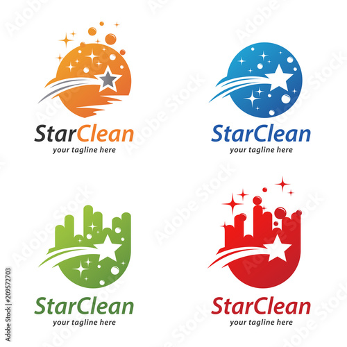 Star Clean Logo Template
