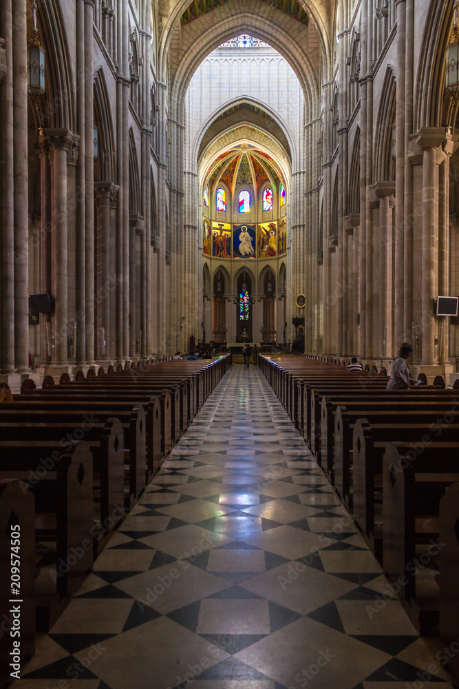 Central Nave Almudena Cathedral, Madrid