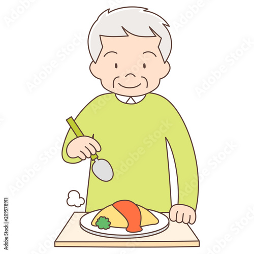 おじいちゃん_オムライス