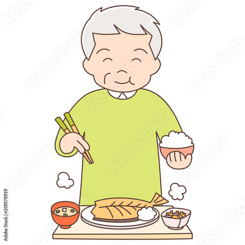 おじいちゃん_ご飯
