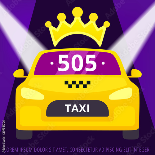 Taxi advertise poster
