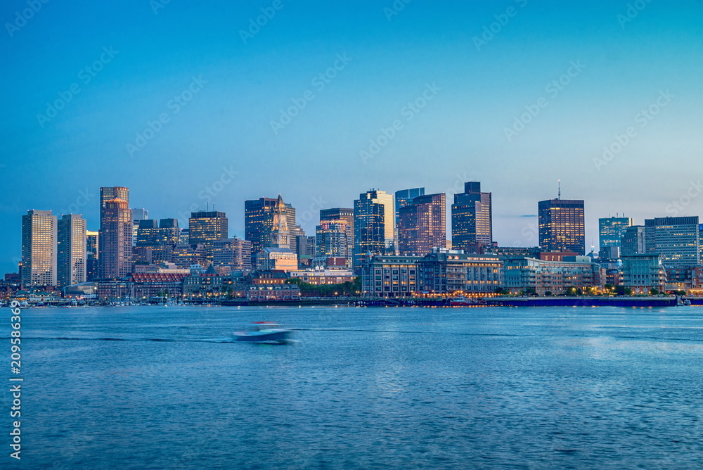 View of Boston downtown, USA